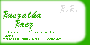 ruszalka racz business card